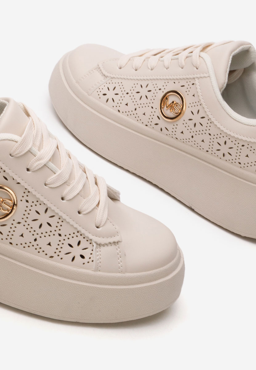 Nidya v2 bézs platform sneaker cipő 