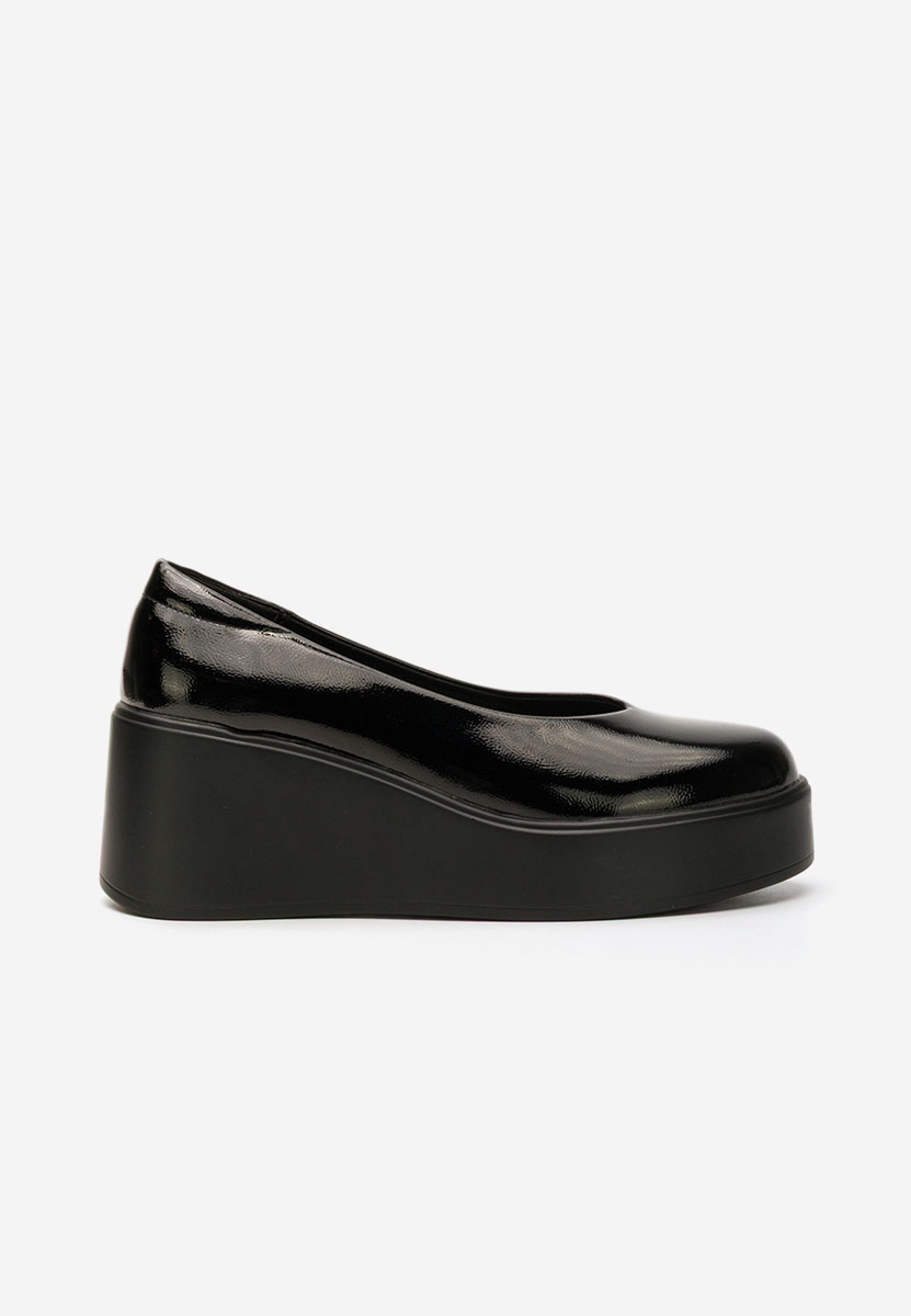 Shirla fekete platform félcipő