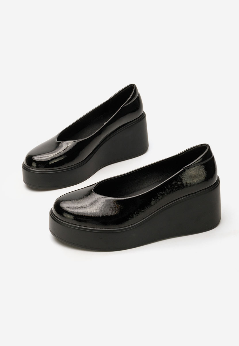Shirla fekete platform félcipő