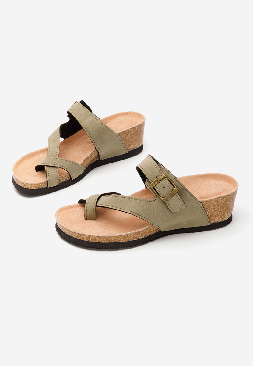 Wandana v2 khaki platform papucs