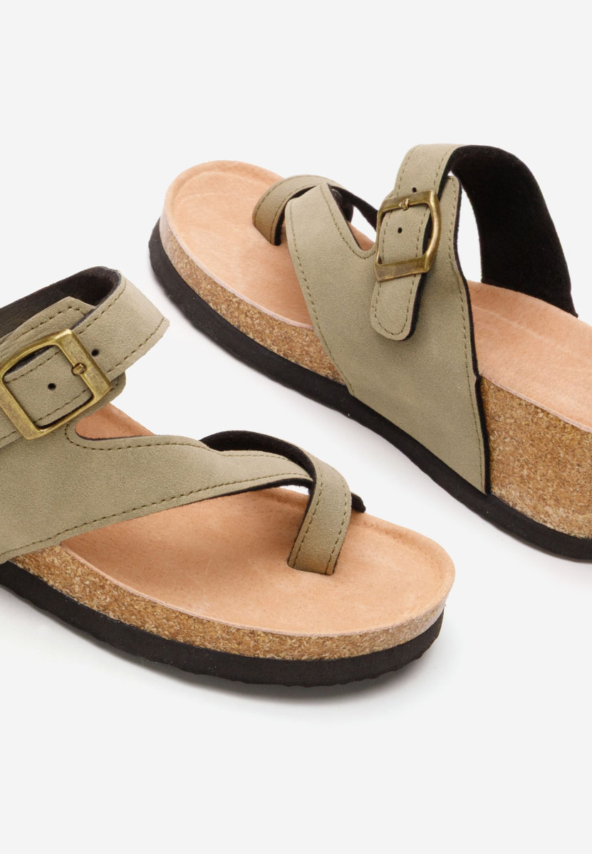 Wandana v2 khaki platform papucs