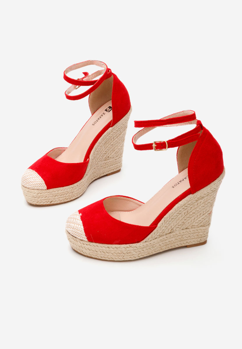 Saniza v3 piros platform szandál