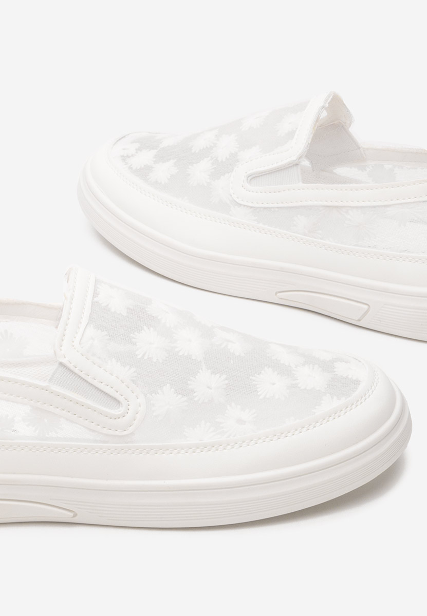 Latyssa fehér fűzős női cipő