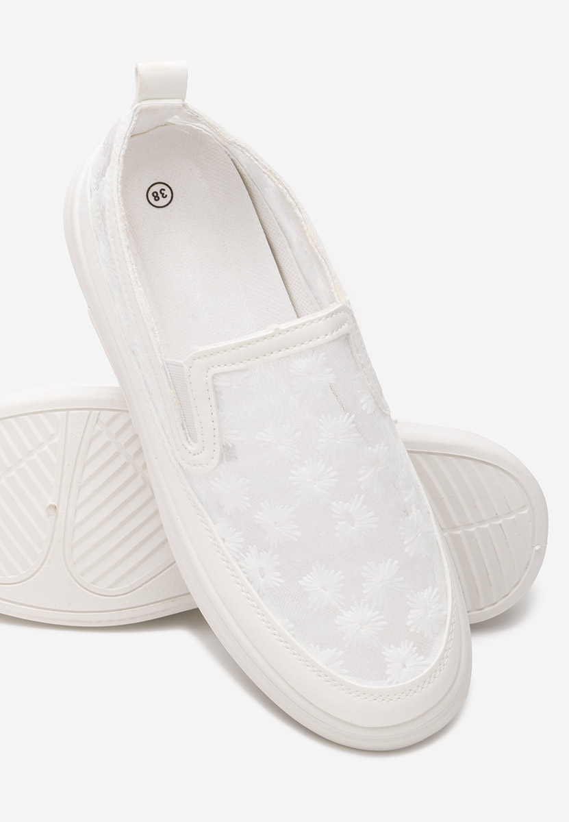 Latyssa fehér fűzős női cipő