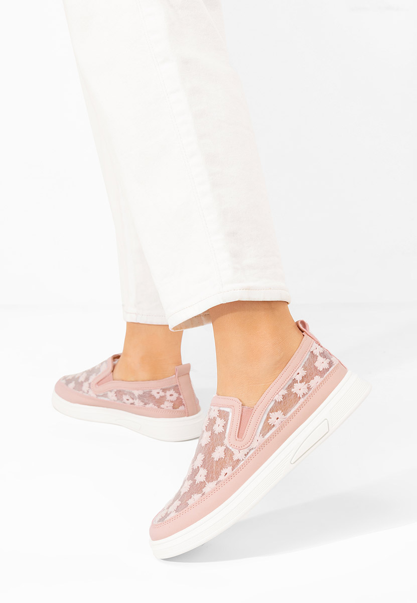 Latyssa rózsaszín fűzős női cipő