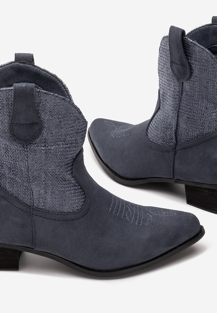 Lusilda tengerészkék cowboy csizma