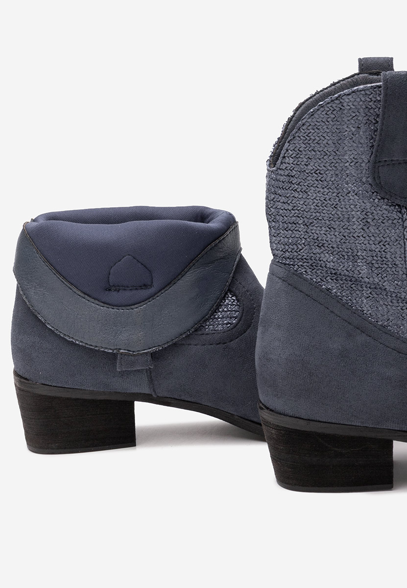 Lusilda tengerészkék cowboy csizma