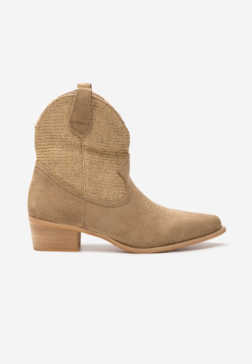 Lusilda khaki cowboy csizma