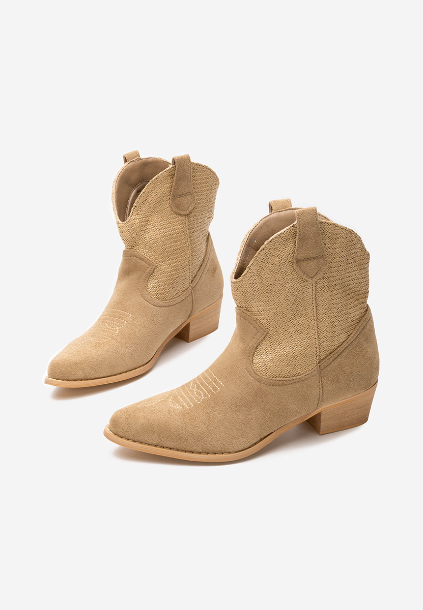 Lusilda khaki cowboy csizma