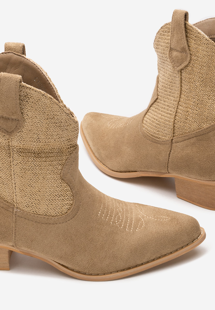 Lusilda khaki cowboy csizma