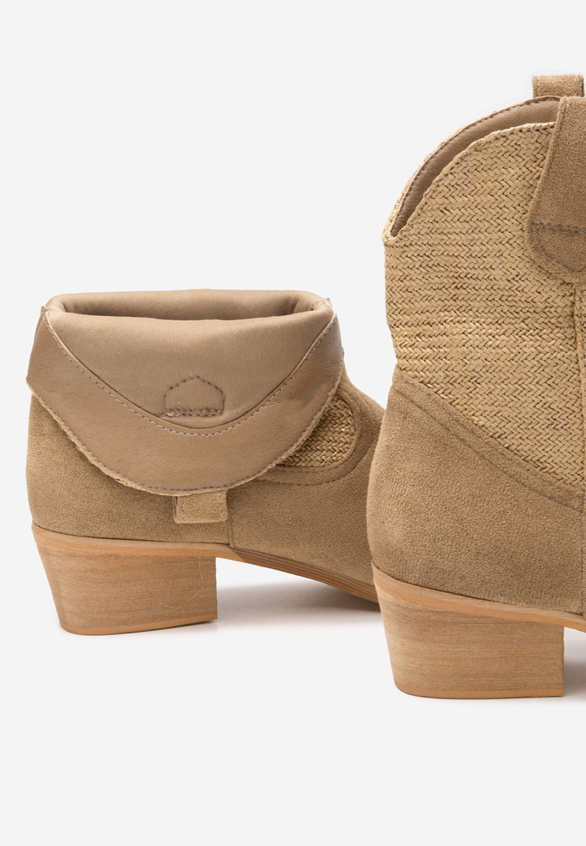 Lusilda khaki cowboy csizma