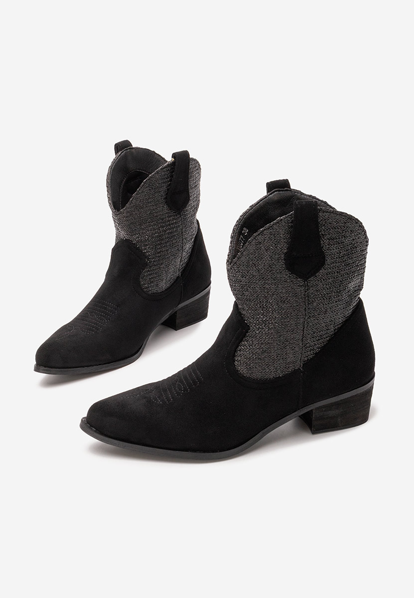 Lusilda fekete cowboy csizma