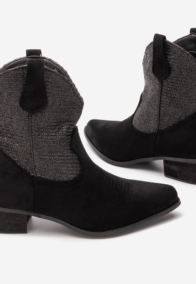 Lusilda fekete cowboy csizma