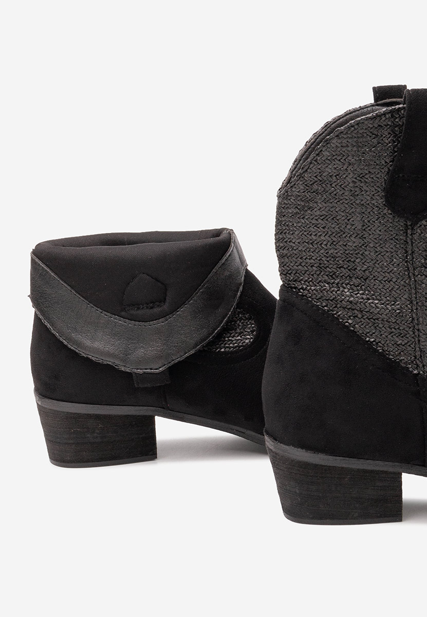 Lusilda fekete cowboy csizma