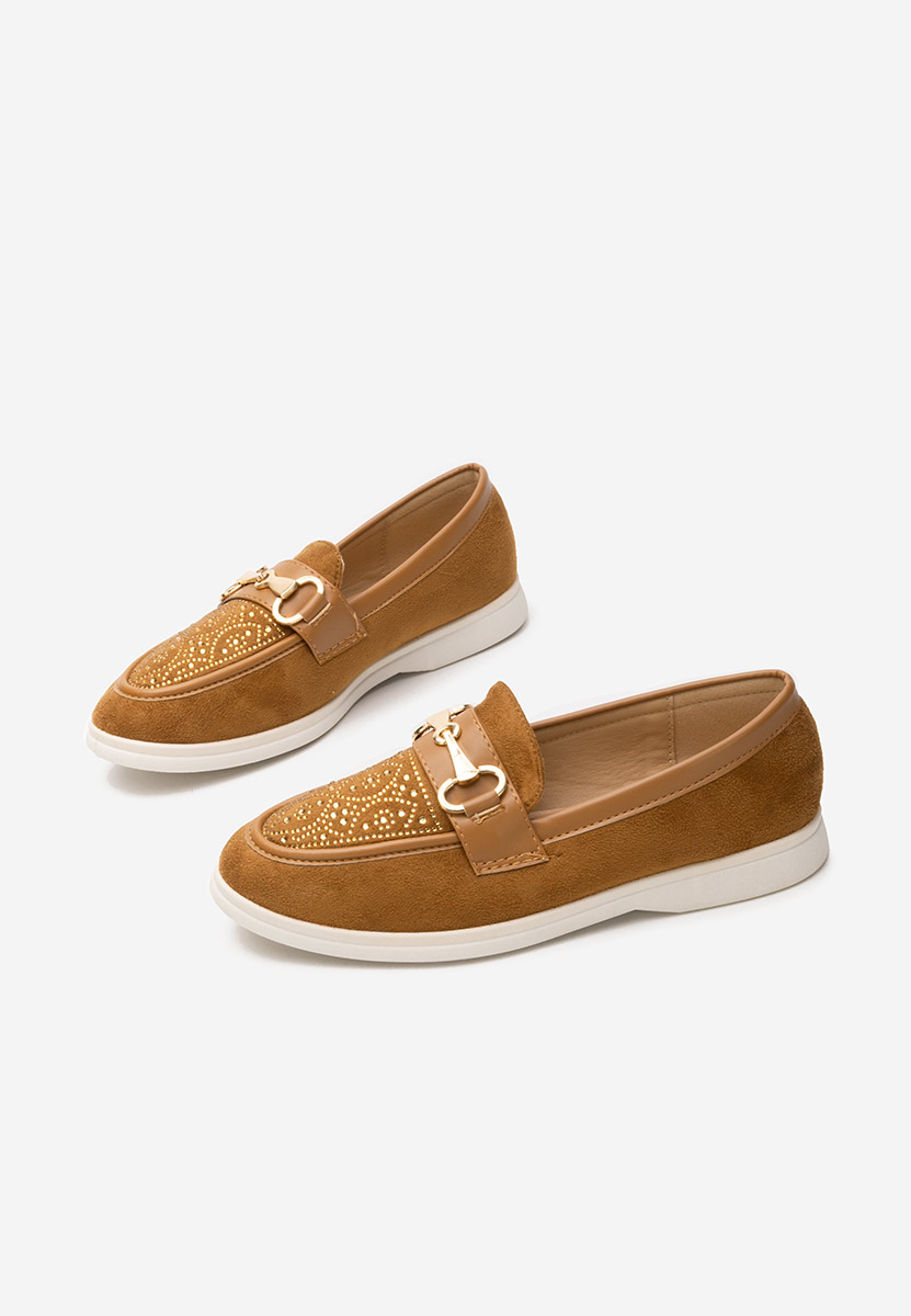 Adesa camel női loafer cipő