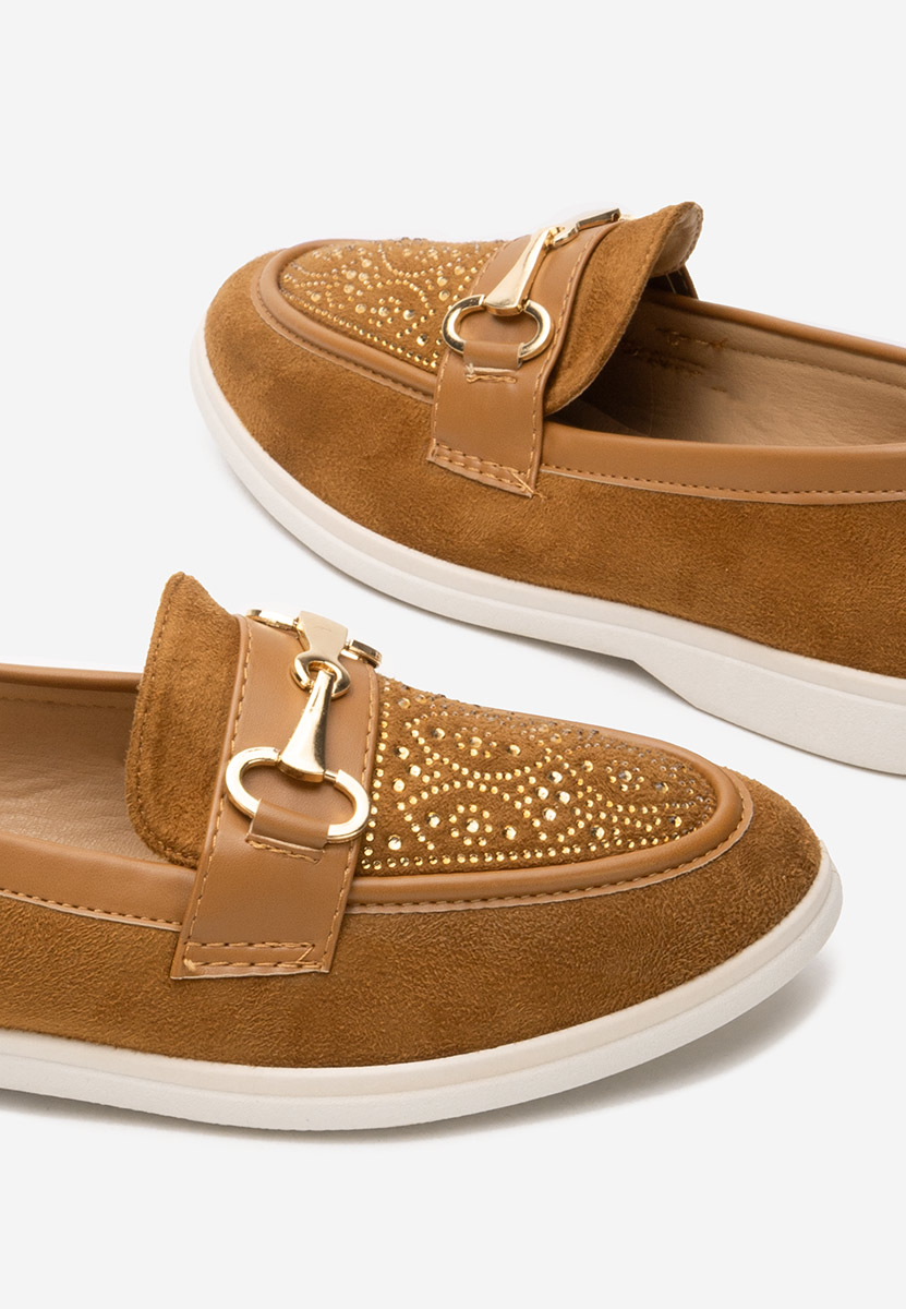 Adesa camel női loafer cipő
