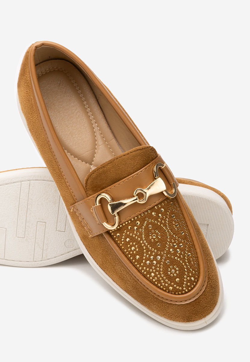 Adesa camel női loafer cipő