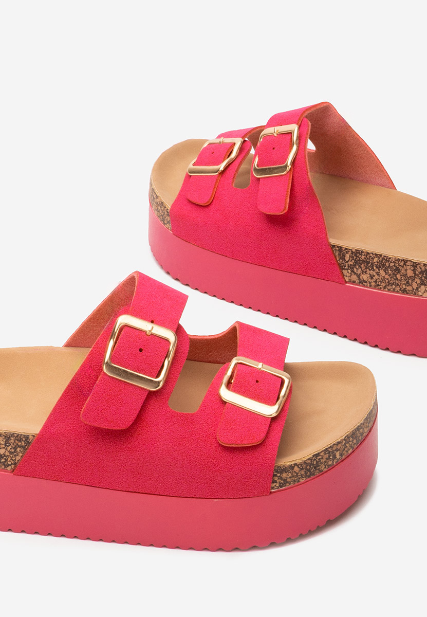 Edenia fuxia telitalpú platform papucs