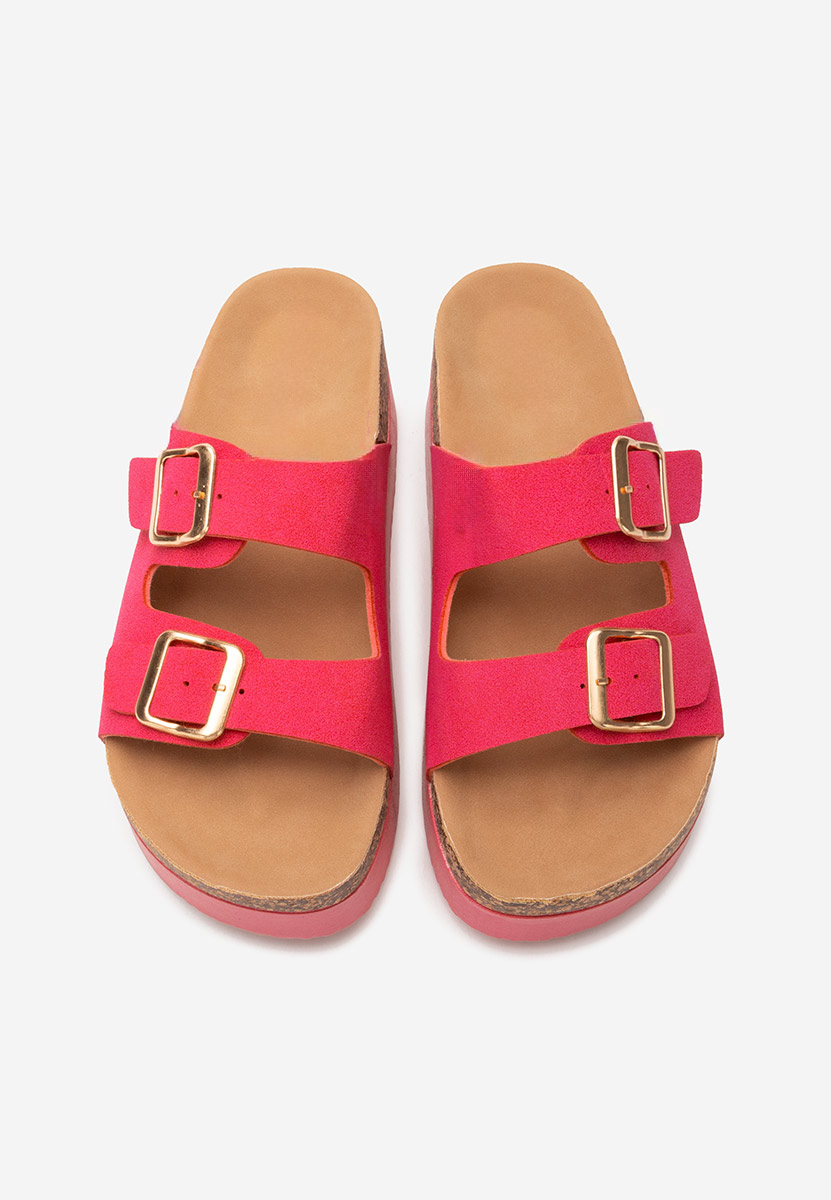 Edenia fuxia telitalpú platform papucs