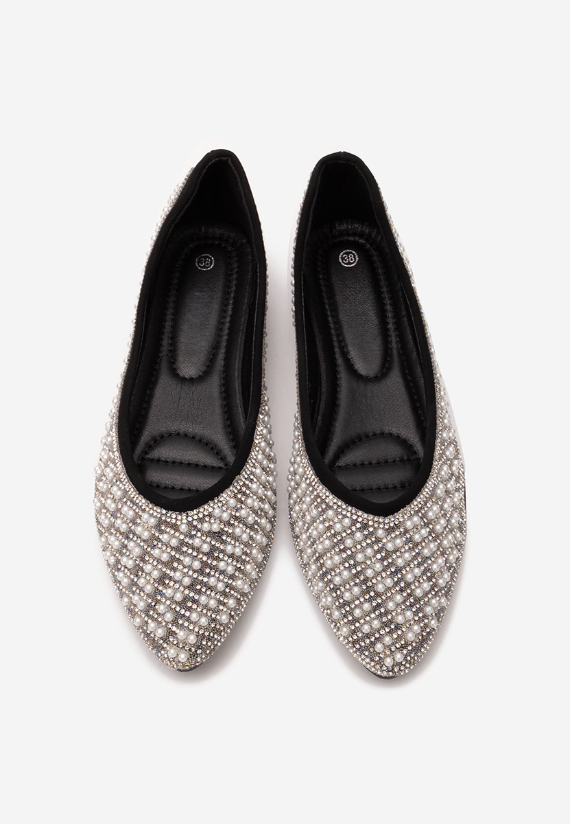 Charity fekete elegáns balerina 