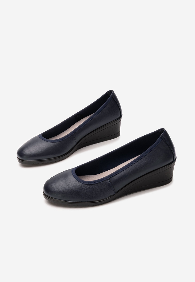 Josmia tengerészkék platform cipők