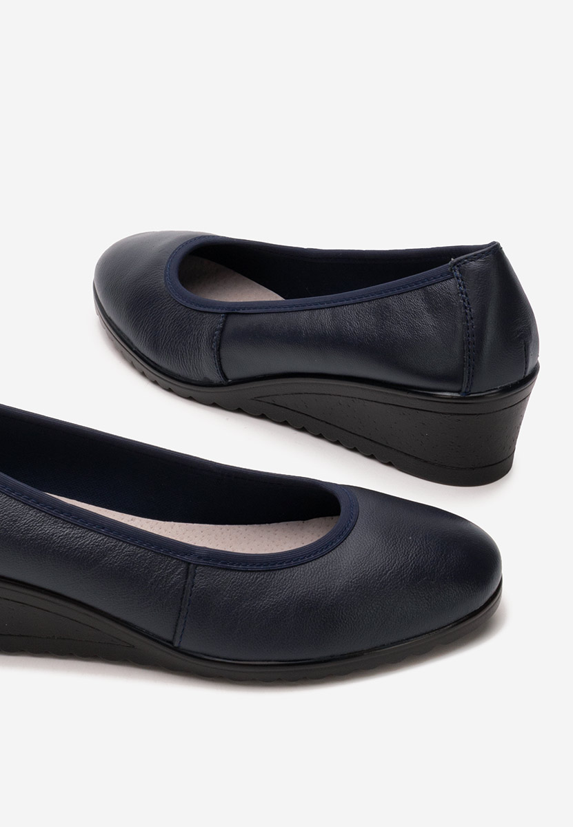 Josmia tengerészkék platform cipők