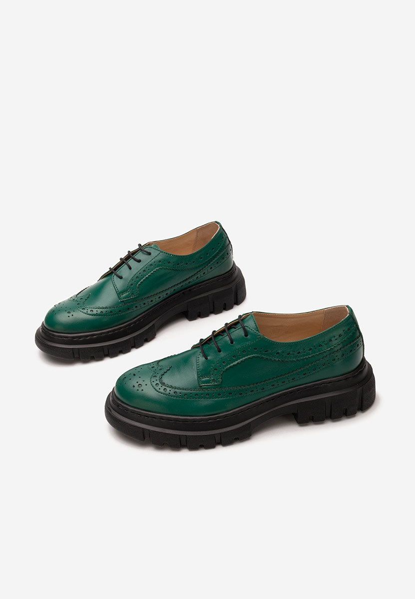 Henise v3 zöld női brogue cipő