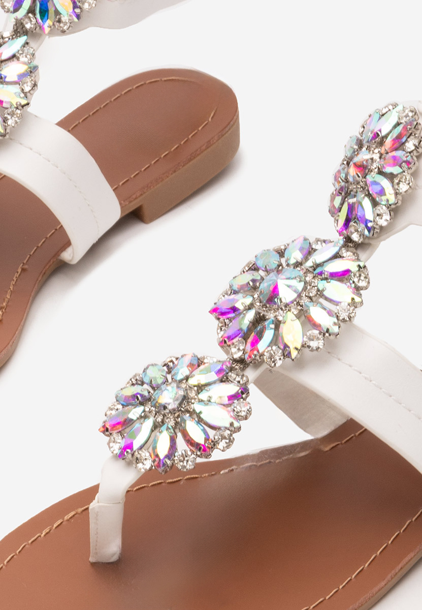 Riaza fehér női szandál