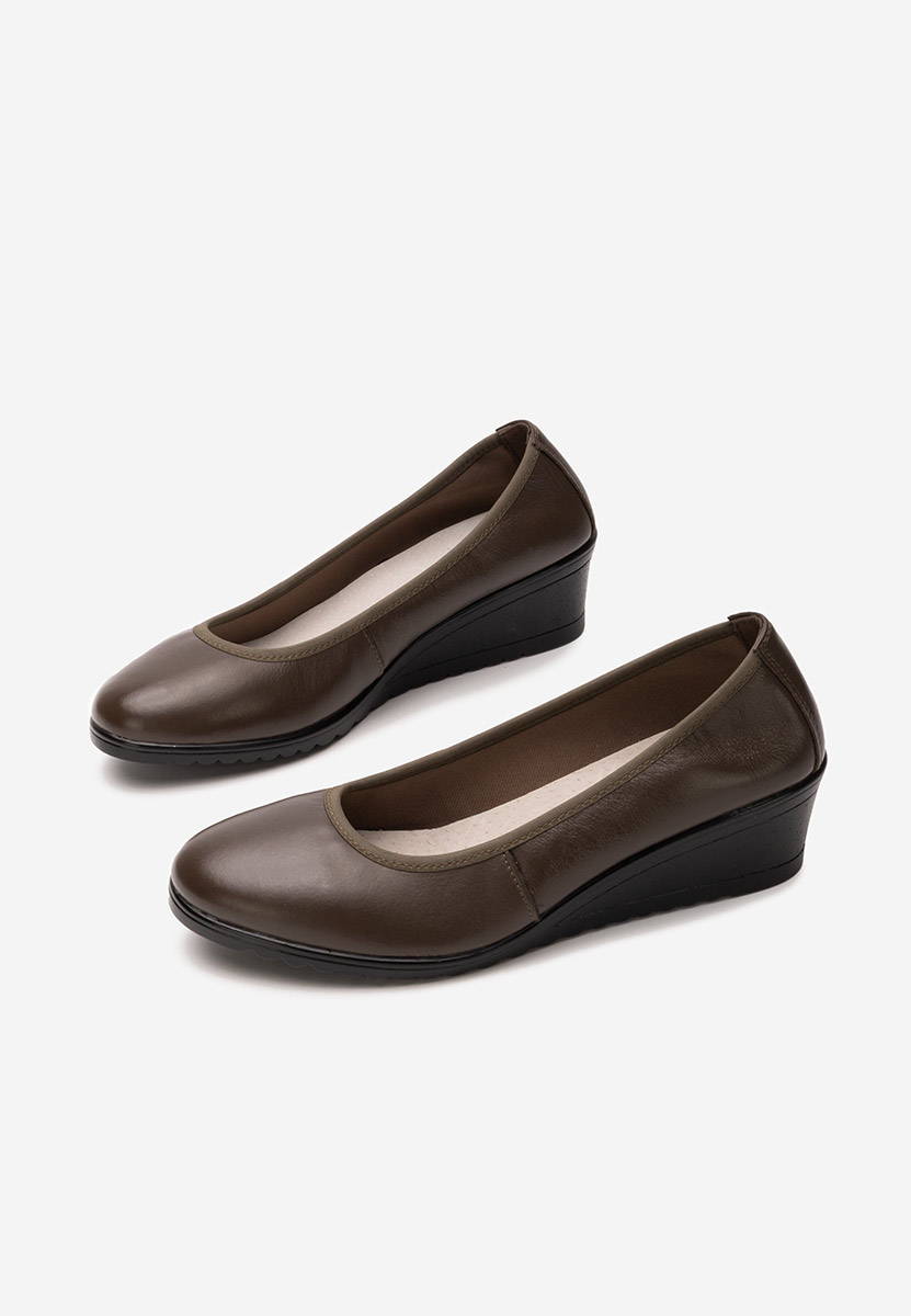 Josmia khaki platform cipők