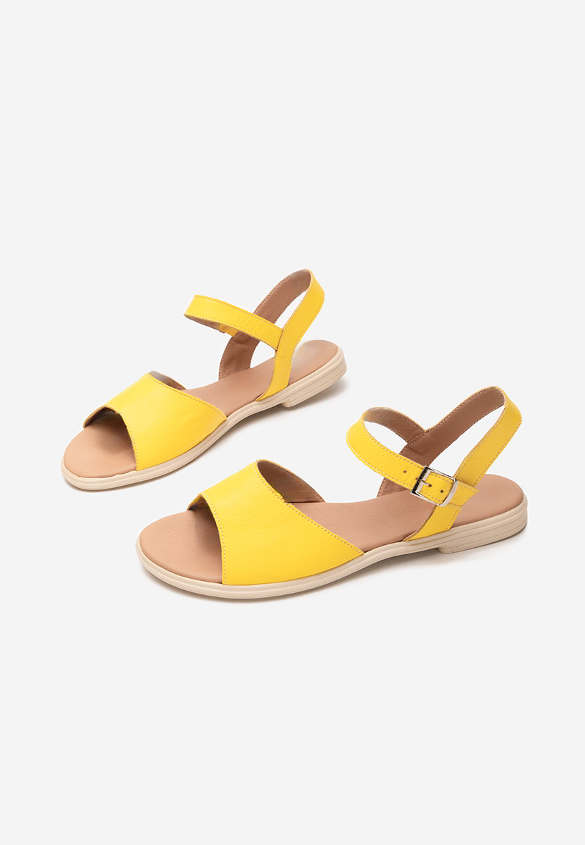 Viadana sárga lapos talpú szandál