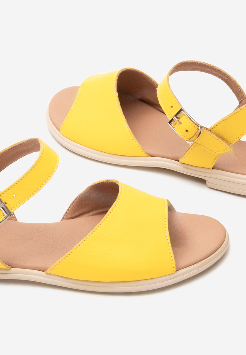 Viadana sárga lapos talpú szandál