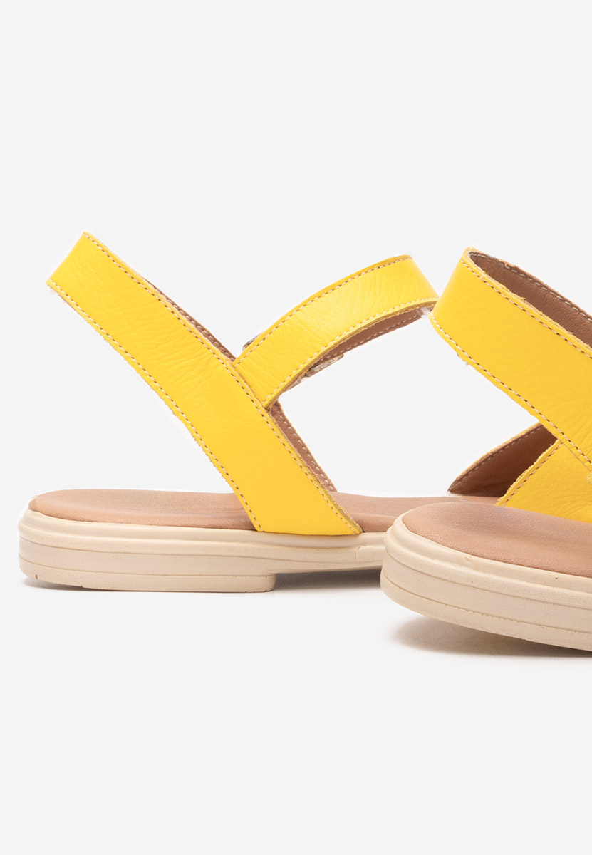 Viadana sárga lapos talpú szandál