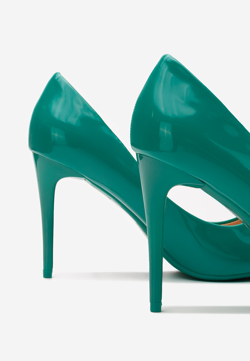 Melany zöld tűsarkú cipő 