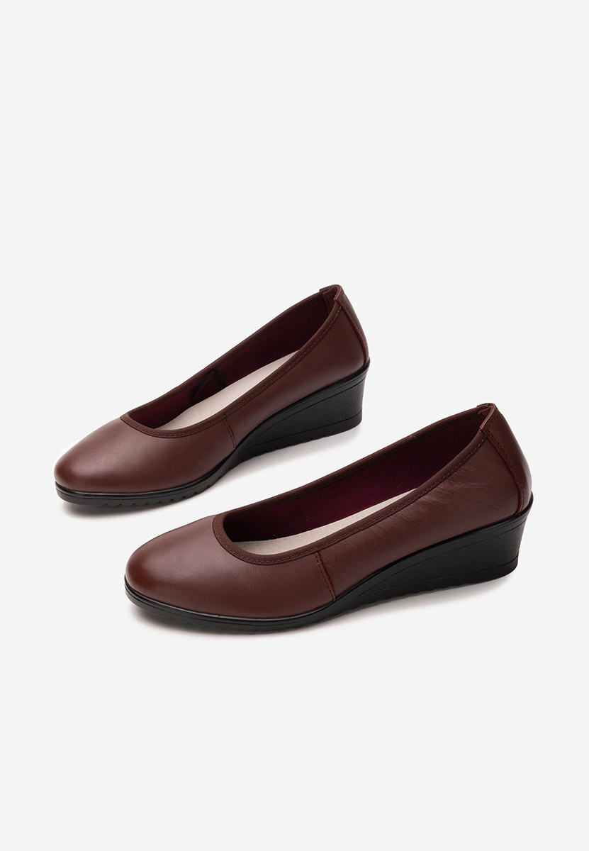 Josmia borvörös platform cipők