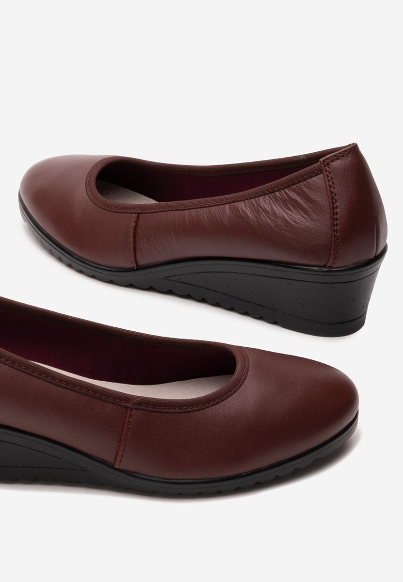 Josmia borvörös platform cipők