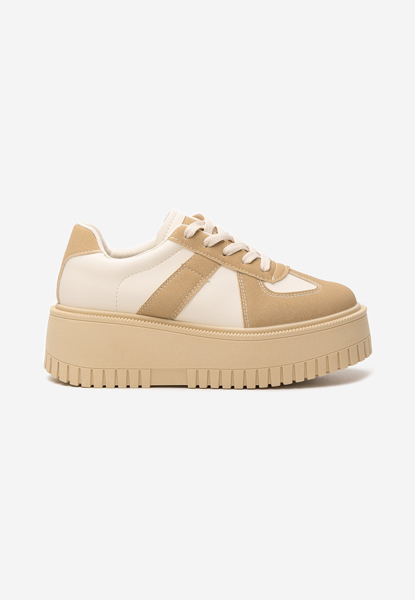 Michele camel telitalpú platform sneaker