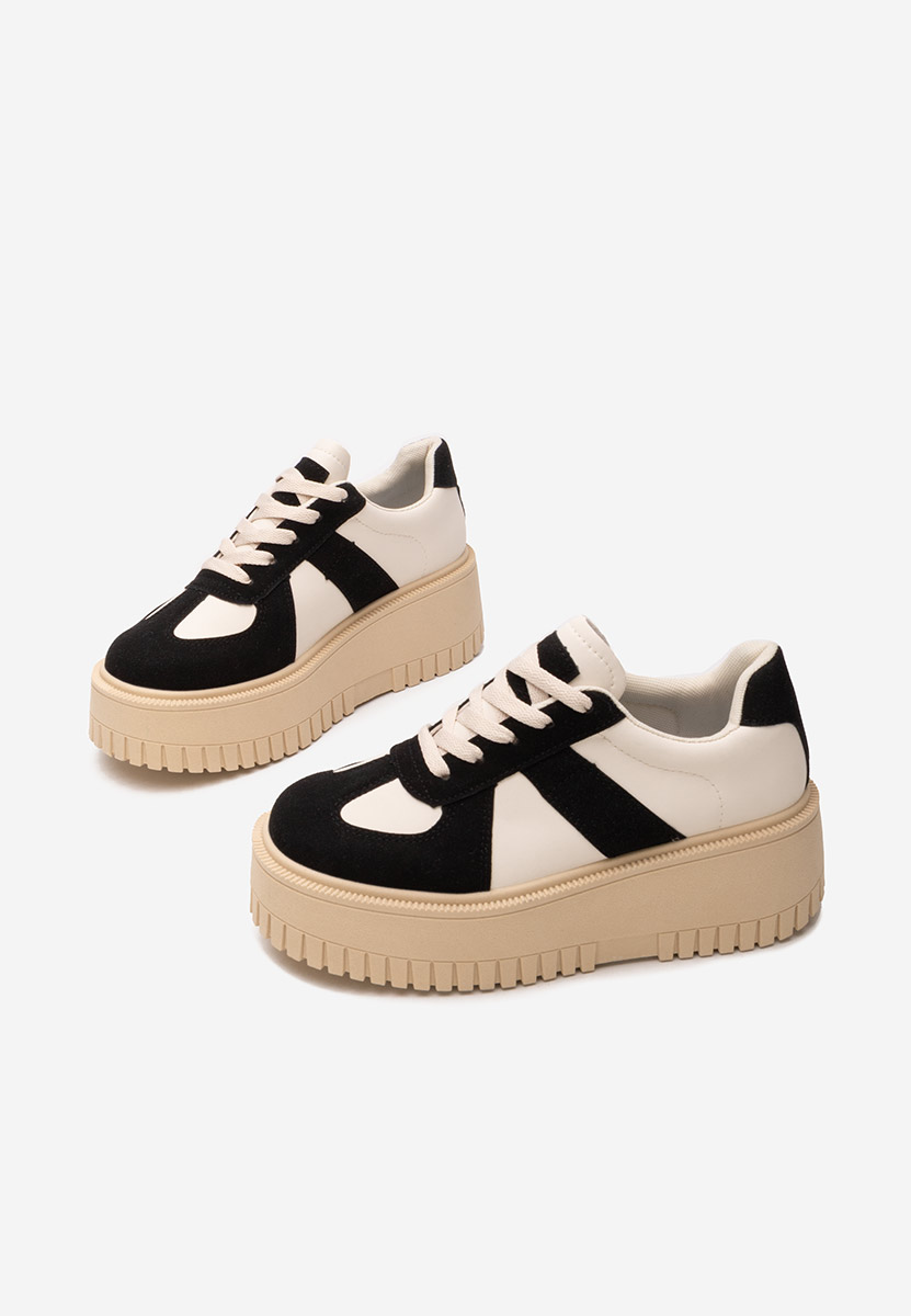 Michele fekete telitalpú platform sneaker