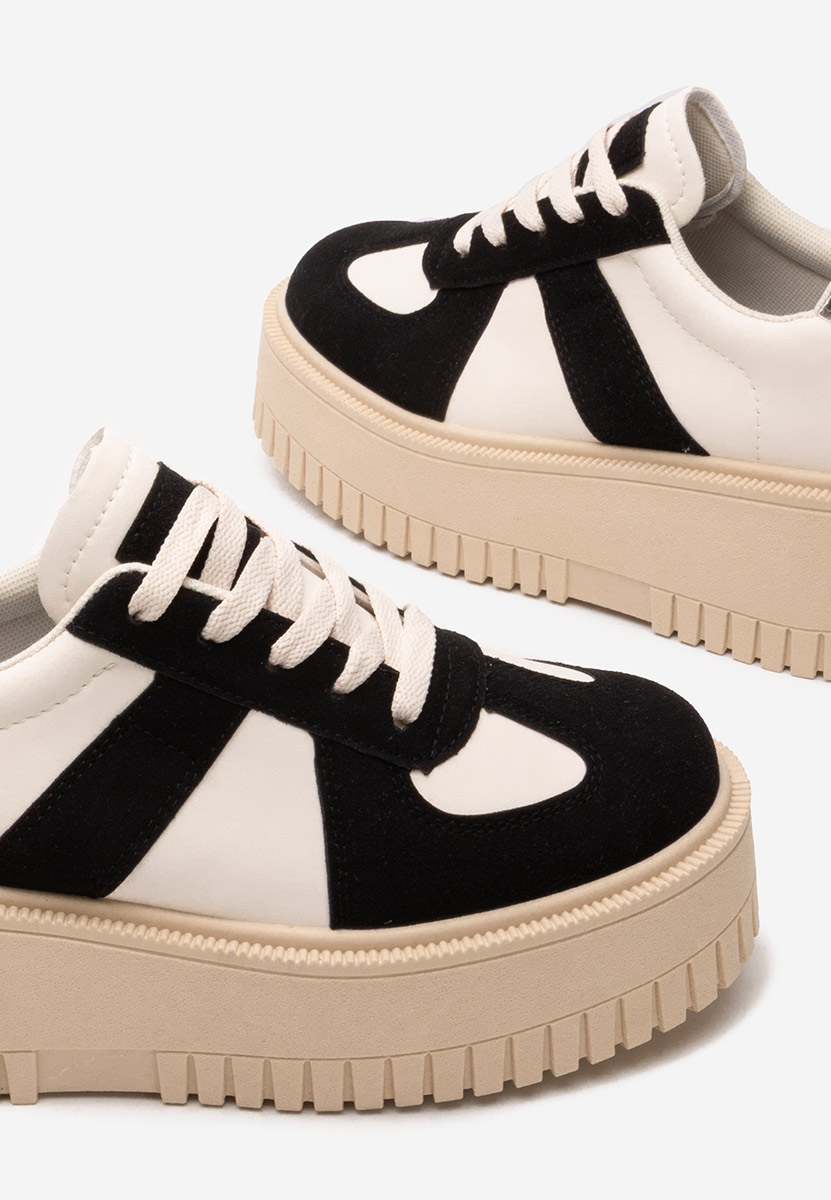 Michele fekete telitalpú platform sneaker