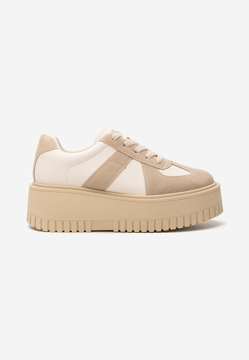 Michele khaki telitalpú platform sneaker