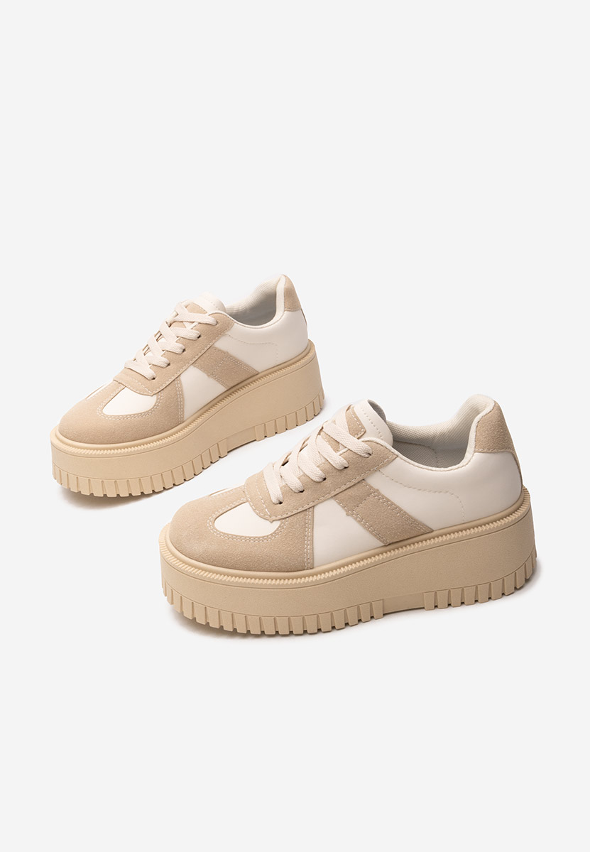 Michele khaki telitalpú platform sneaker