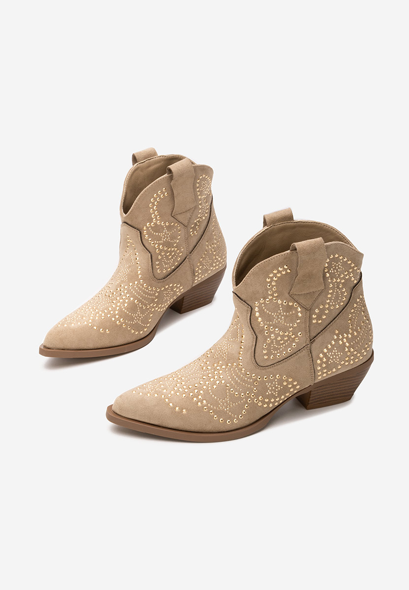 Ninna khaki cowboy csizma