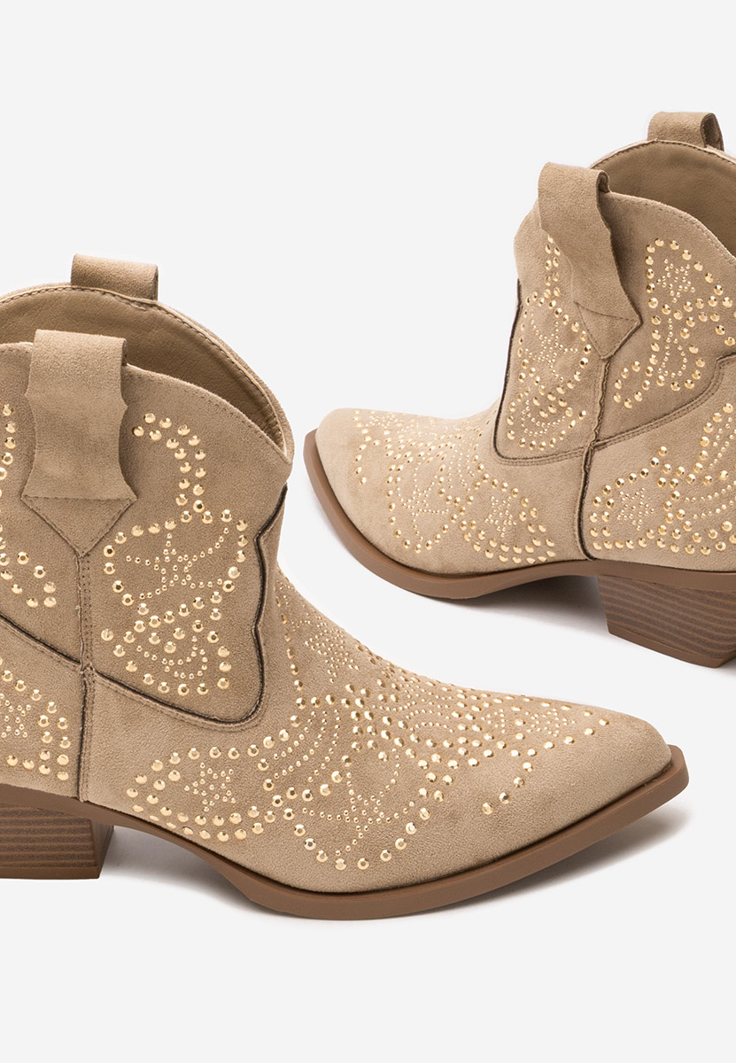 Ninna khaki cowboy csizma