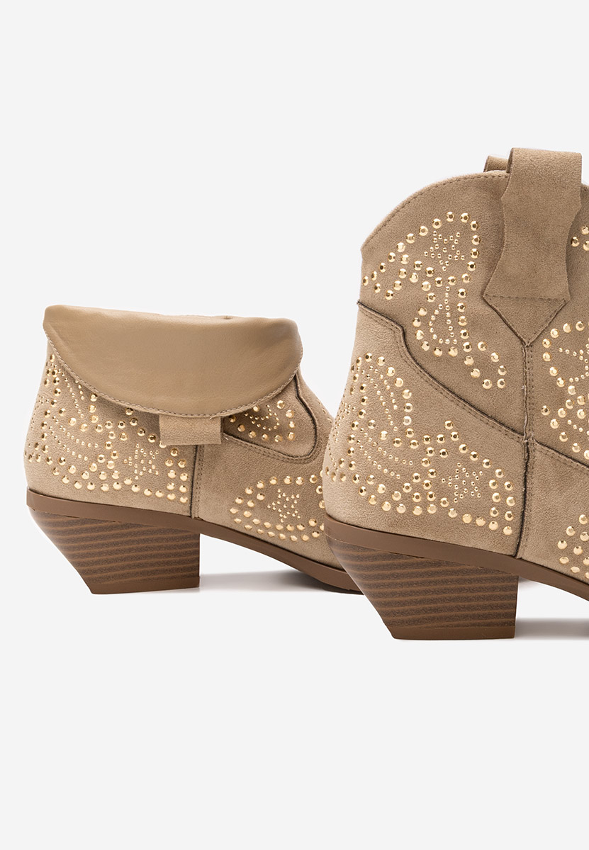 Ninna khaki cowboy csizma