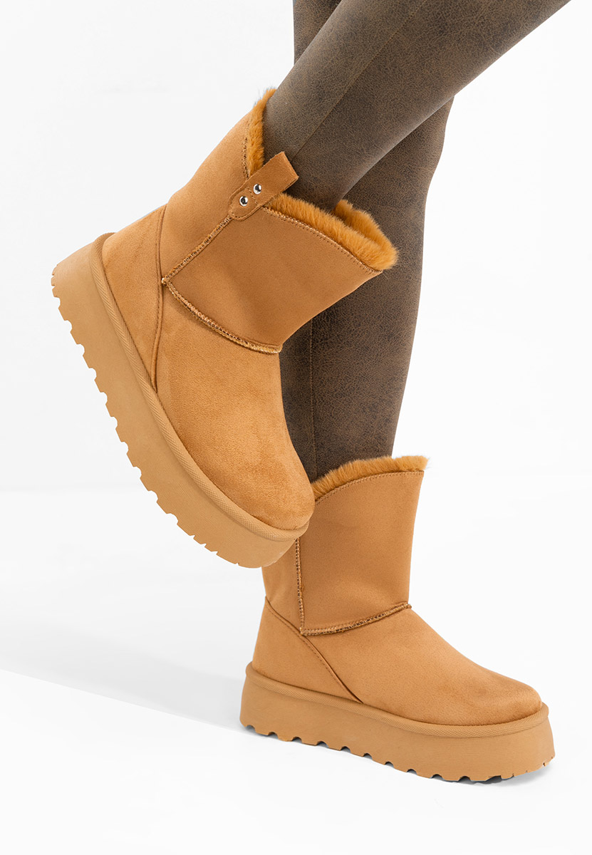 Reika camel telitalpú csizma