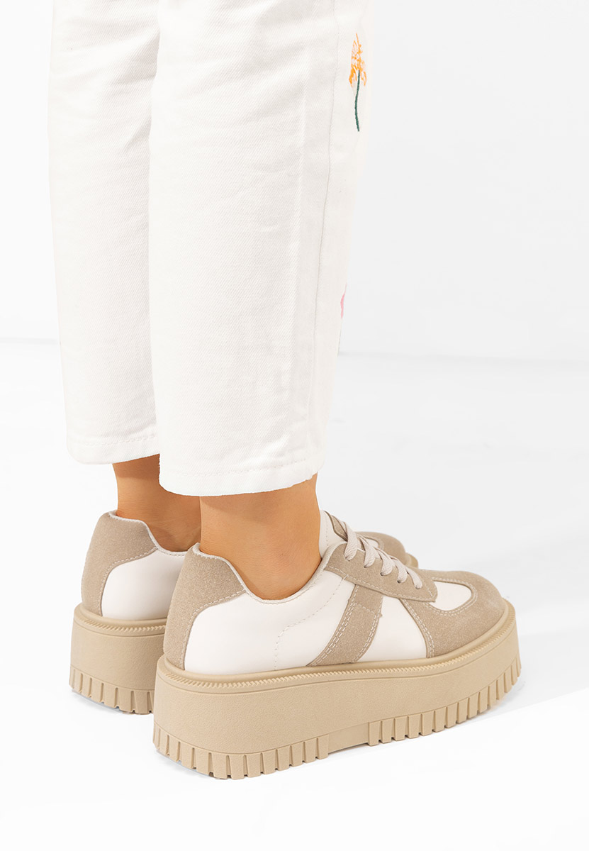 Michele khaki telitalpú platform sneaker