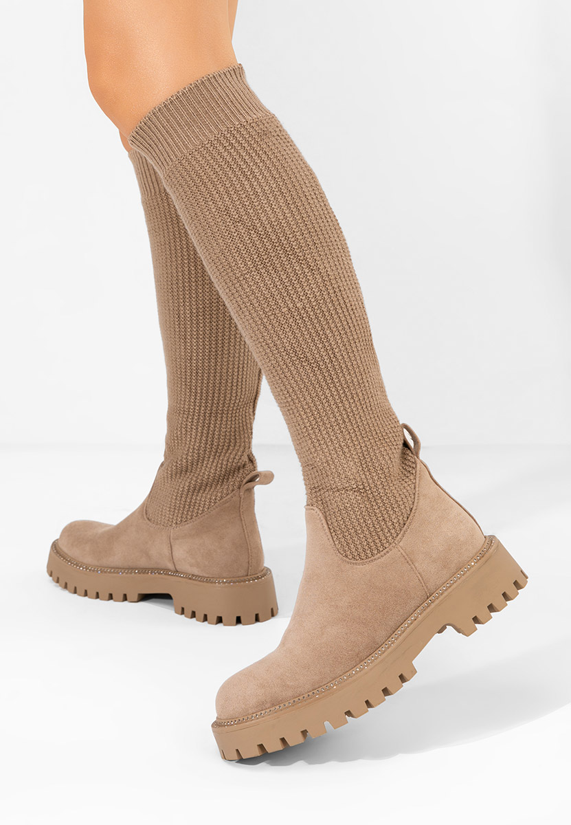 Zorina v2 khaki női zokni csizma
