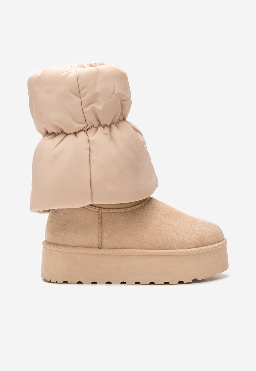 Aydena bézs telitalpú csizma