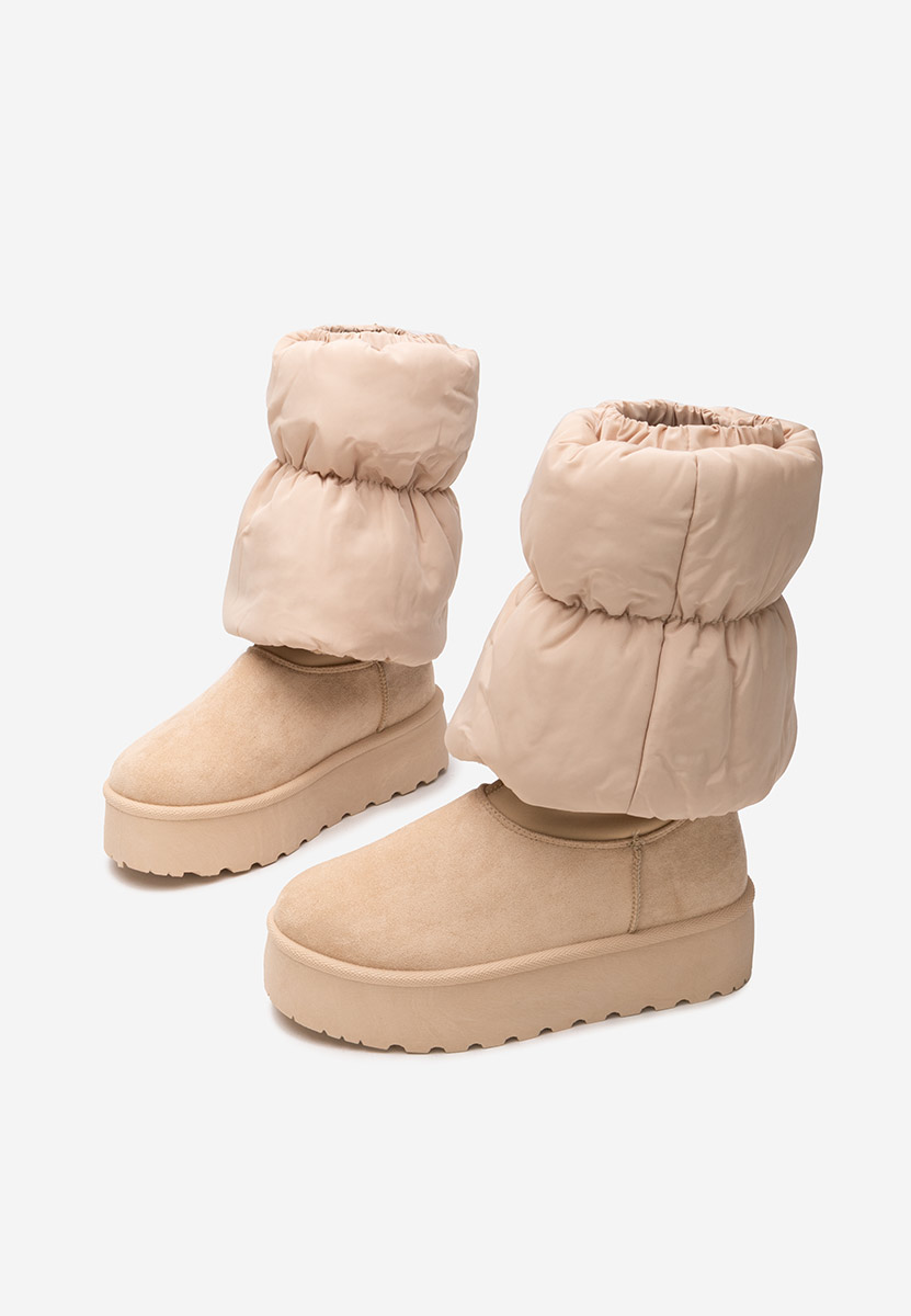 Aydena bézs telitalpú csizma