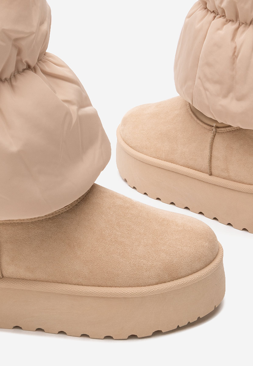 Aydena bézs telitalpú csizma