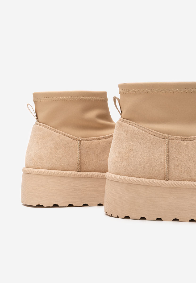 Aydena bézs telitalpú csizma